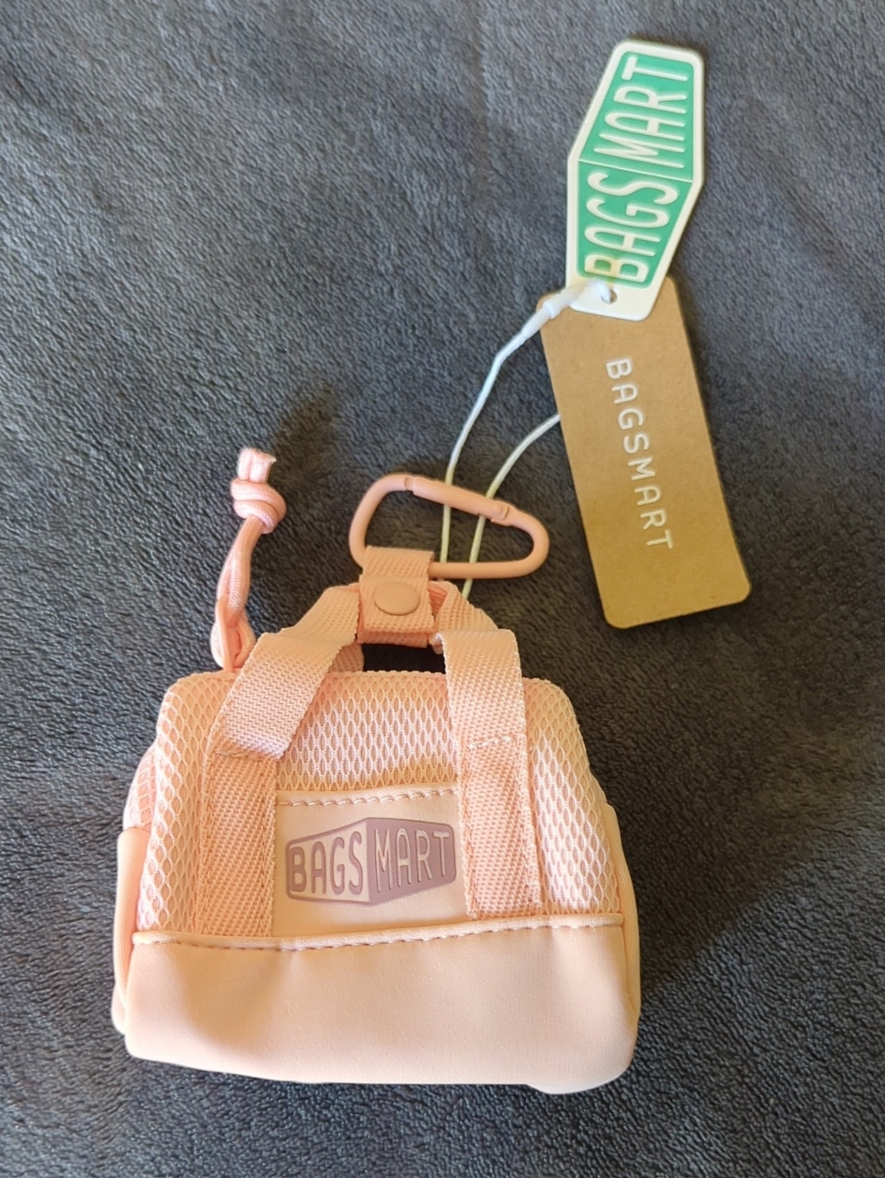 BAGSMART Small Pink Mini Bag Keychain